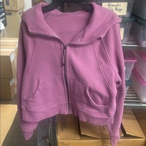 lululemon full zip scuba - xs/s - purple used like new